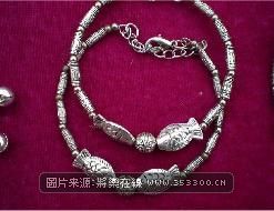 纯手工苗银手镯
