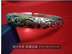 古典苗族手工手镯 （大小可调节）
