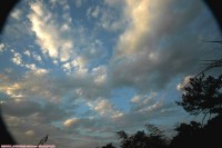 夕阳晚霞---“假鱼眼镜头拍摄”