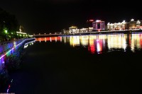 将乐江滨公园夜景