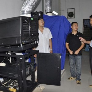 将乐县立体声高清数字电影放映系统投入使用