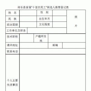 我县开展首届十佳农民工评选活动