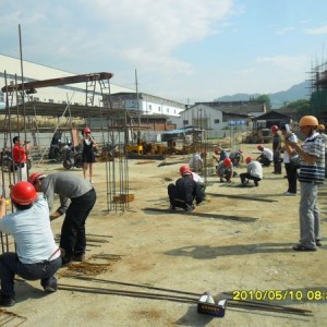 将乐首届农民工建筑专业“柱钢筋绑扎”技能大赛在将乐职专举行